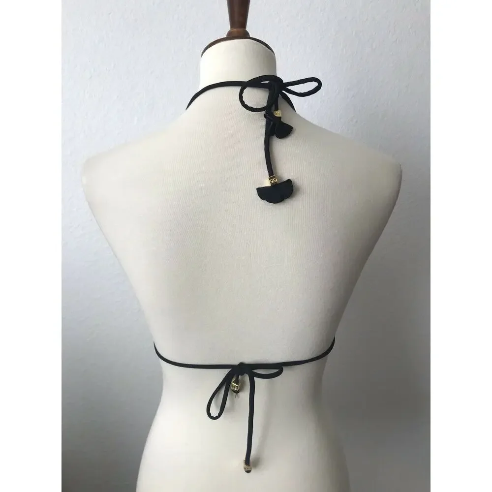 Sissy Boy Pleated Triangle Bikini Top Swim